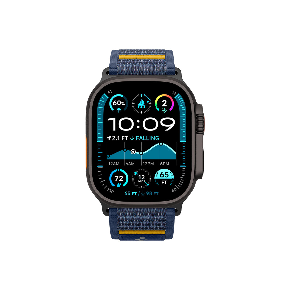 Řemínek pro Apple Watch 44mm/45mm/46mm/49mm Spigen Athlex Air Active Band - modrý - bonami.click