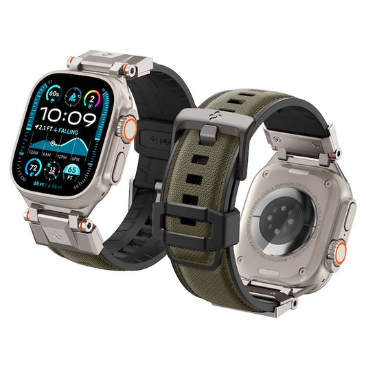 Řemínek pro Apple Watch 49mm/46mm/45mm/44mm Spigen DuraPro Armor - zelený - bonami.click