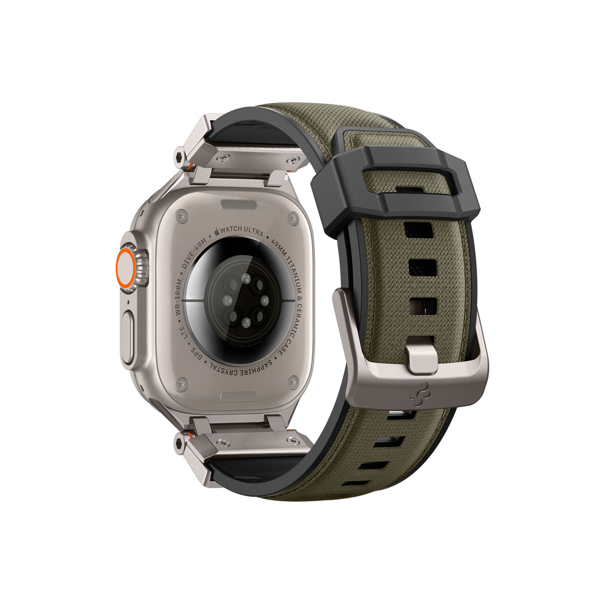 Řemínek pro Apple Watch 49mm/46mm/45mm/44mm Spigen DuraPro Armor - zelený - bonami.click