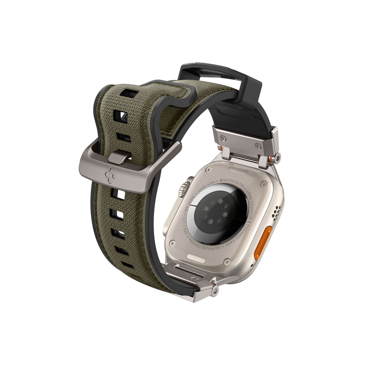 Řemínek pro Apple Watch 49mm/46mm/45mm/44mm Spigen DuraPro Armor - zelený - bonami.click