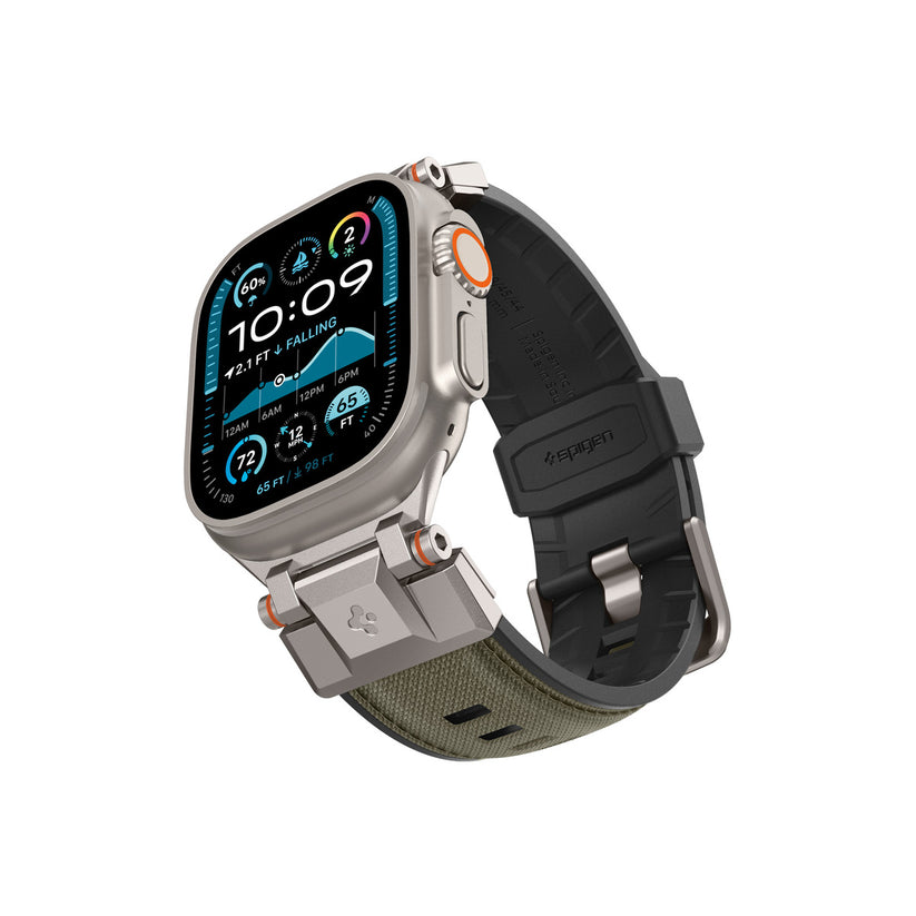 Řemínek pro Apple Watch 49mm/46mm/45mm/44mm Spigen DuraPro Armor - zelený - bonami.click