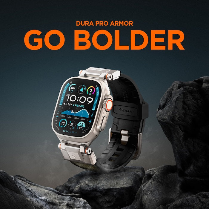 Řemínek pro Apple Watch 49mm/46mm/45mm/44mm Spigen DuraPro Armor - zelený - bonami.click