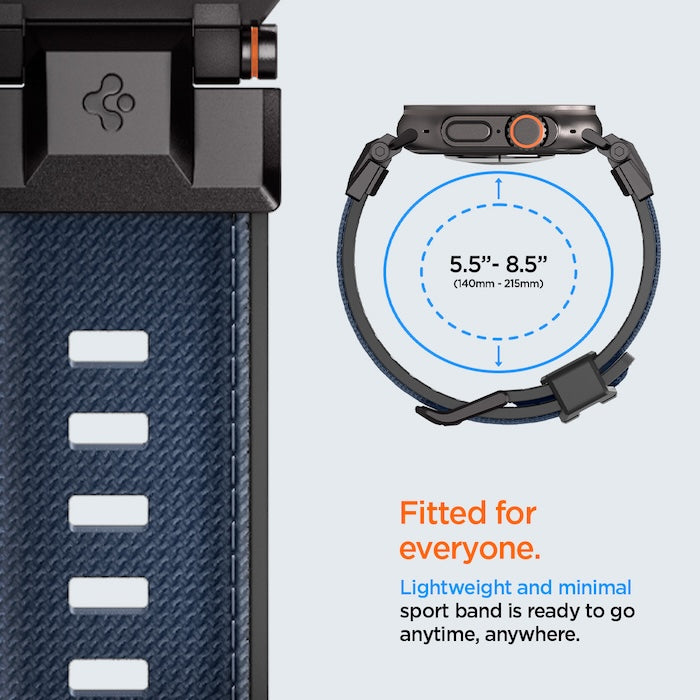 Řemínek pro Apple Watch 49mm/46mm/45mm/44mm Spigen DuraPro Armor - modrý - bonami.click