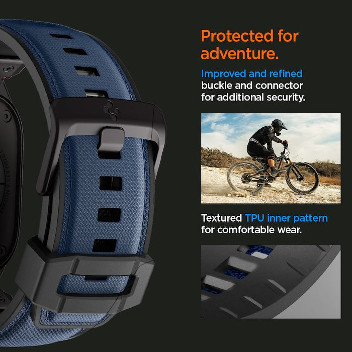Řemínek pro Apple Watch 49mm/46mm/45mm/44mm Spigen DuraPro Armor - modrý - bonami.click