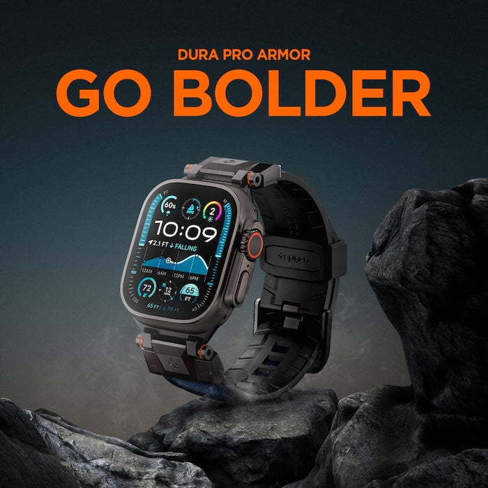 Řemínek pro Apple Watch 49mm/46mm/45mm/44mm Spigen DuraPro Armor - modrý - bonami.click