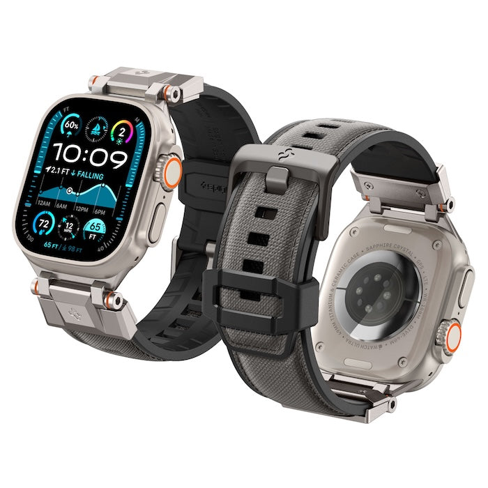 Řemínek pro Apple Watch 49mm/46mm/45mm/44mm Spigen DuraPro Armor - šedý - bonami.click