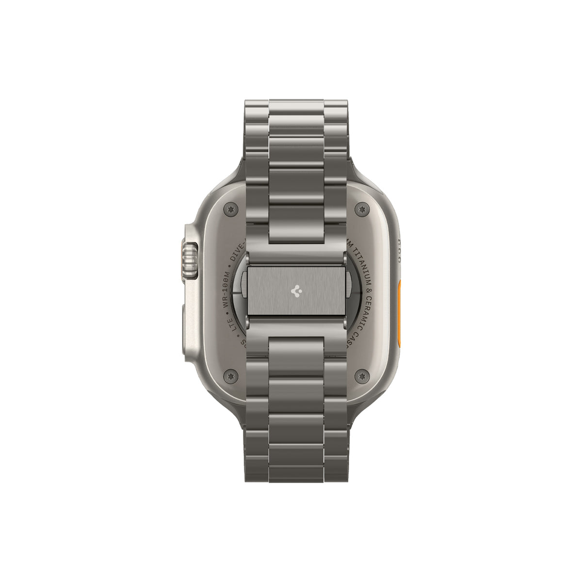 Řemínek pro Apple Watch 49mm/46mm/45mm/44mm Spigen Modern Fit Titanium Band - přírodně titanový - bonami.click
