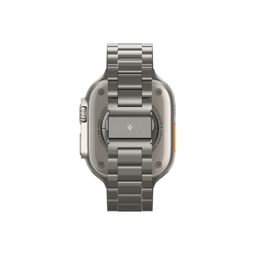 Řemínek pro Apple Watch 49mm/46mm/45mm/44mm Spigen Modern Fit Titanium Band - přírodně titanový - bonami.click