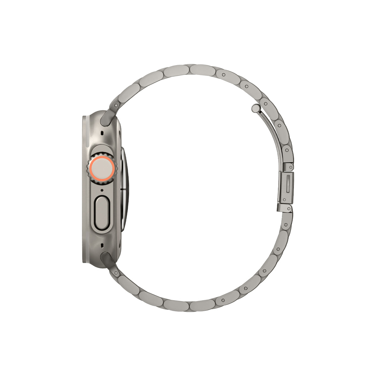 Řemínek pro Apple Watch 49mm/46mm/45mm/44mm Spigen Modern Fit Titanium Band - přírodně titanový - bonami.click
