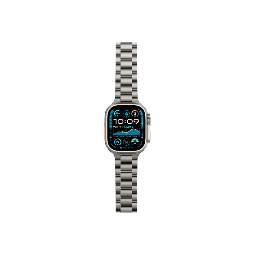Řemínek pro Apple Watch 49mm/46mm/45mm/44mm Spigen Modern Fit Titanium Band - přírodně titanový - bonami.click