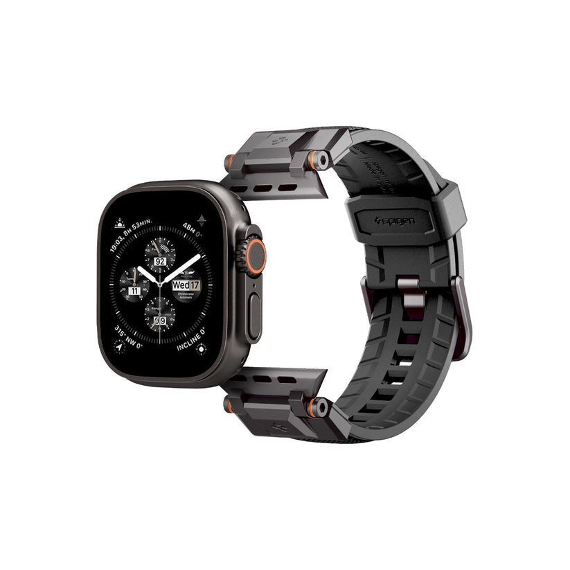 Řemínek pro Apple Watch 49mm/46mm/45mm/44mm Spigen DuraPro Armor - černý - bonami.click