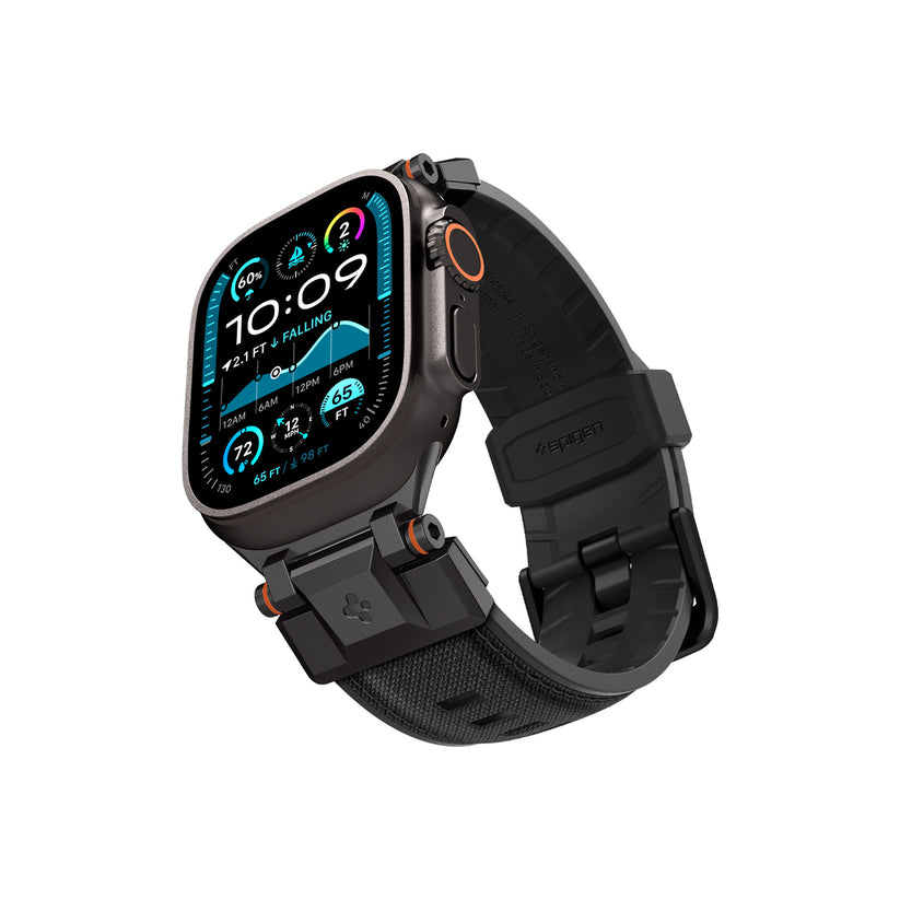Řemínek pro Apple Watch 49mm/46mm/45mm/44mm Spigen DuraPro Armor - černý - bonami.click