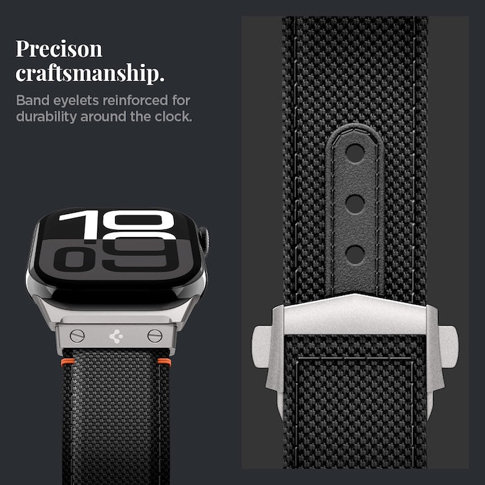 Řemínek pro Apple Watch 49mm/46mm/45mm/44mm Spigen Classic Fit Band - černý - bonami.click