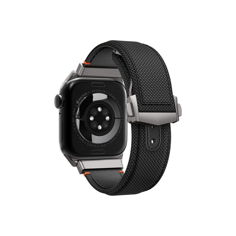 Řemínek pro Apple Watch 49mm/46mm/45mm/44mm Spigen Classic Fit Band - černý - bonami.click