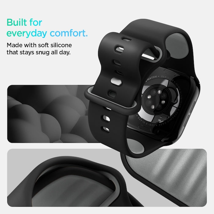 Řemínek pro Apple Watch Apple Watch 49mm/46mm/45mm/44mm Spigen Nano Pop Band - černý - bonami.click