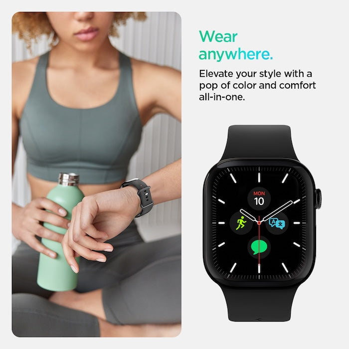 Řemínek pro Apple Watch Apple Watch 49mm/46mm/45mm/44mm Spigen Nano Pop Band - černý - bonami.click