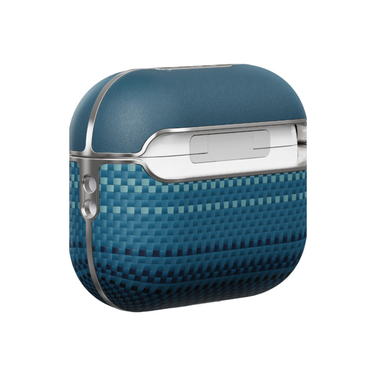 Kryt pro AirPods Pro 2 Pitaka Aramid Fiber Magnetic Case - modrý