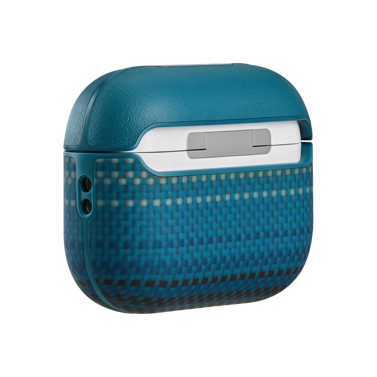 Pouzdro pro AirPods Pro 3 Pitaka Aramid Fiber Magnetic Case - modré