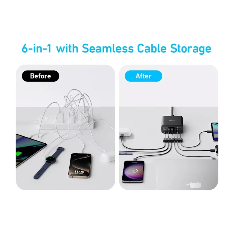 Nabíjecí stanice Anker 112W - černá