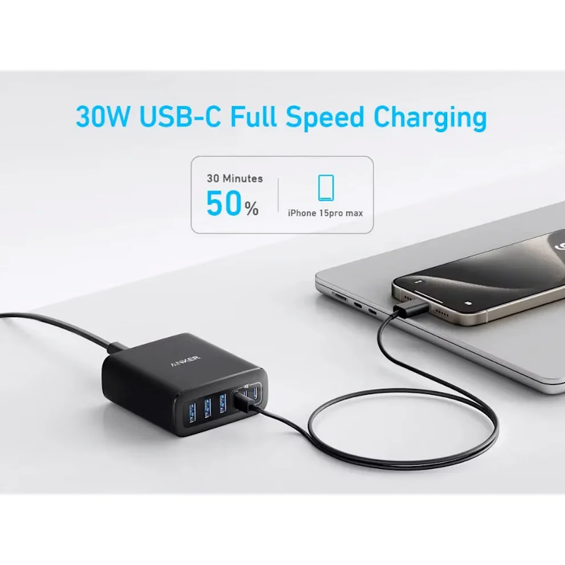 Nabíjecí stanice Anker 112W - černá