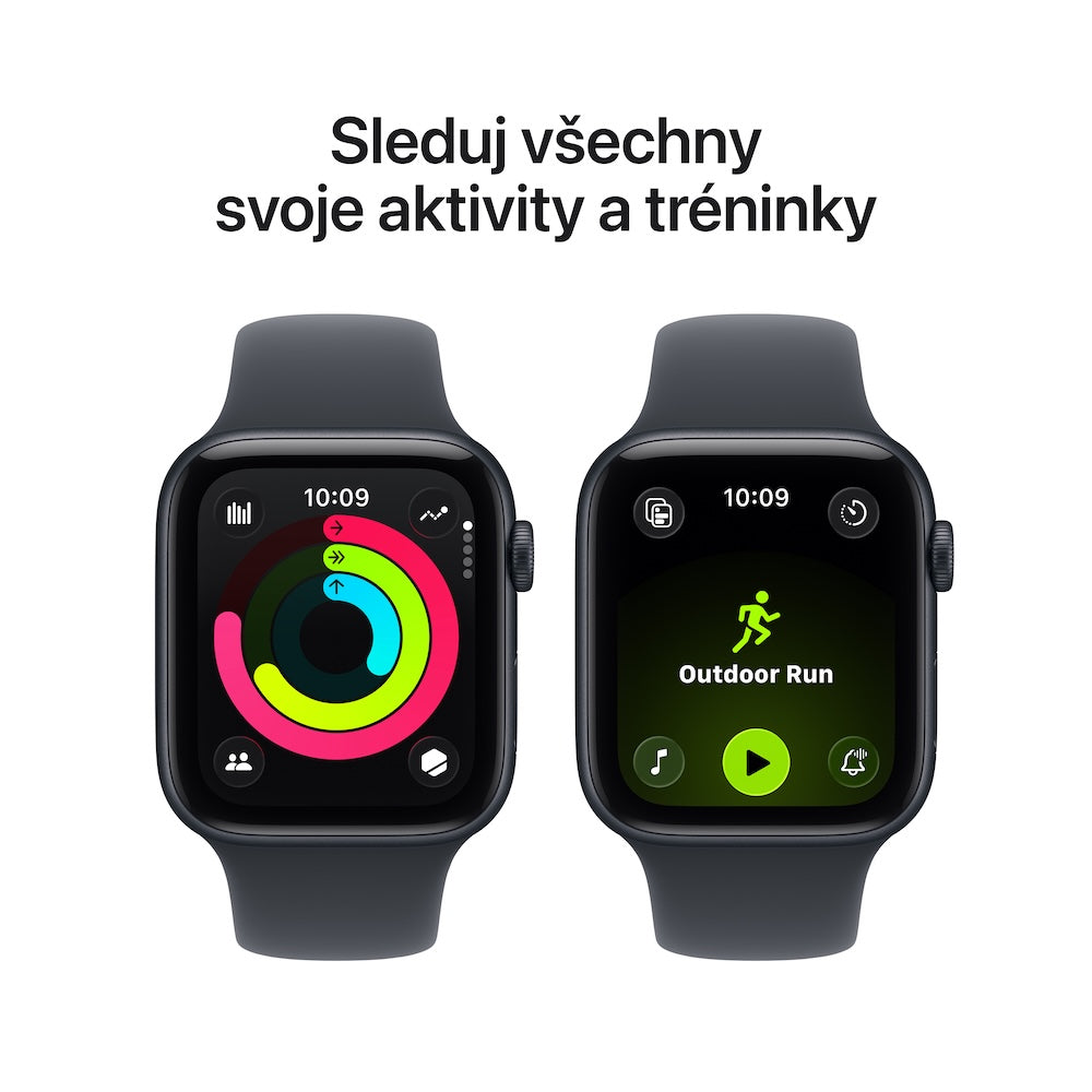 Apple Watch SE 3 GPS + Cellular 40mm temně inkoustové hliníkové pouzdro s temně inkoustovým sportovním řemínkem - M/L - bonami.click