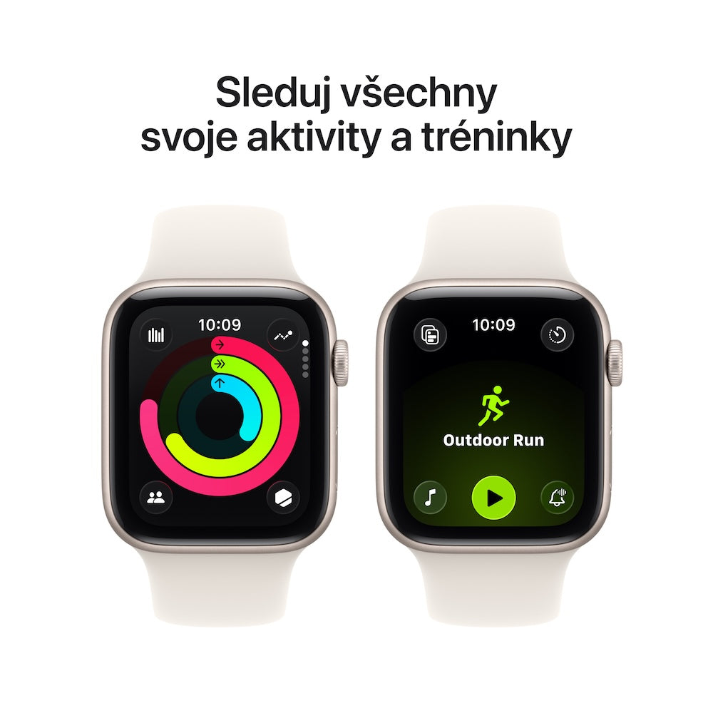 Apple Watch SE 3 GPS + Cellular 40mm hvězdně bílé hliníkové pouzdro s hvězdně bílým sportovním řemínkem - M/L - bonami.click