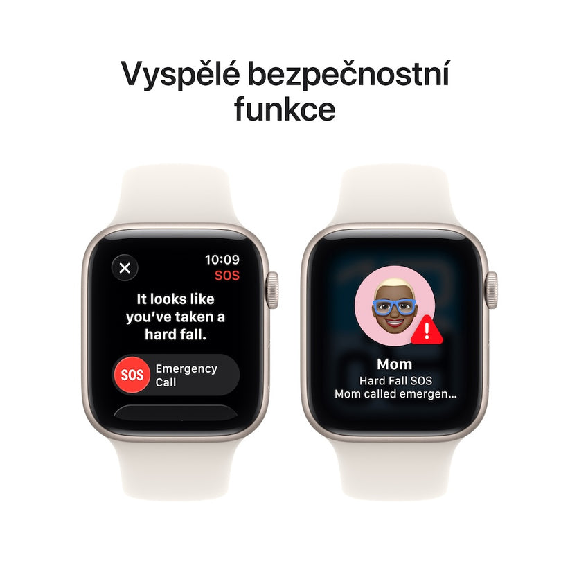 Apple Watch SE 3 GPS + Cellular 44mm hvězdně bílé hliníkové pouzdro s hvězdně bílým sportovním řemínkem - S/M - bonami.click