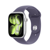 Apple Watch Series 11 GPS 42mm stříbrné hliníkové pouzdro s mlžně fialovým sportovním řemínkem - S/M - bonami.click