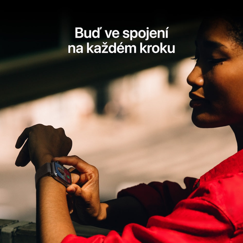 Apple Watch Series 11 GPS + Cellular 46mm zlaté titanové pouzdro se zlatým milánským tahem - S/M (otevřený) - bonami.click