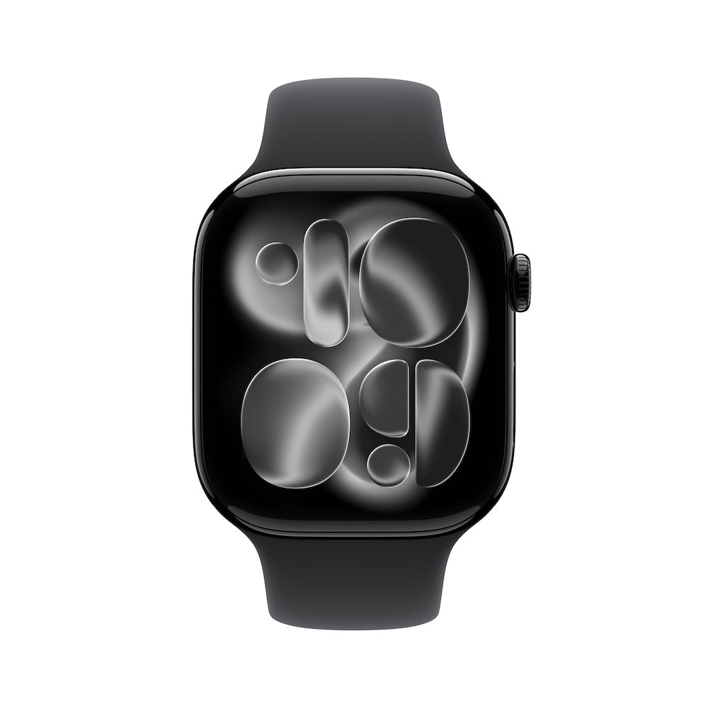 Apple Watch Series 11 GPS + Cellular 46mm klavírně černé hliníkové pouzdro s černým sportovním řemínkem - M/L - bonami.click
