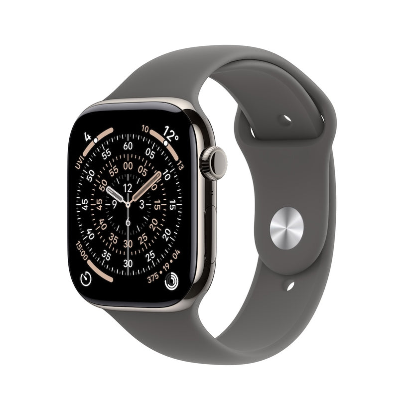 Apple Watch Series 11 GPS + Cellular 42mm přírodně titanové pouzdro se skálově šedým sportovním řemínkem - M/L - bonami.click