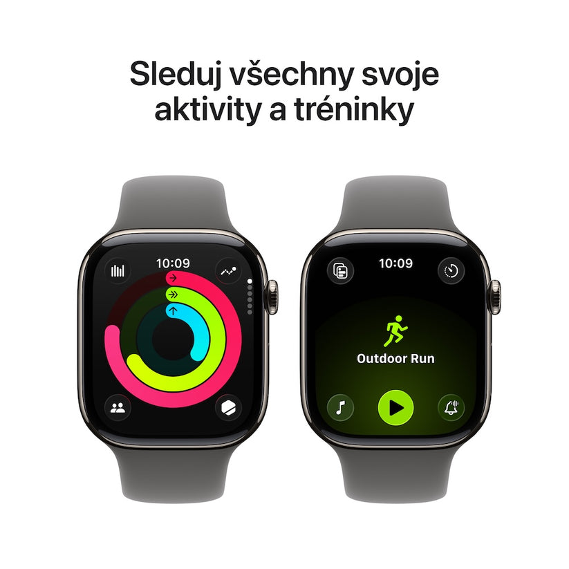 Apple Watch Series 11 GPS + Cellular 46mm přírodně titanové pouzdro se skálově šedým sportovním řemínkem - M/L - bonami.click