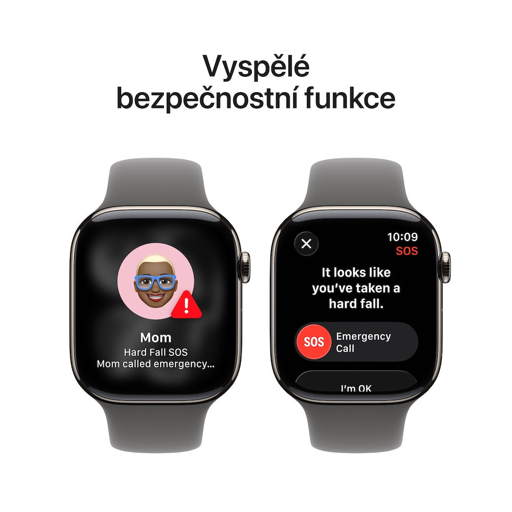 Apple Watch Series 11 GPS + Cellular 46mm přírodně titanové pouzdro se skálově šedým sportovním řemínkem - S/M - bonami.click