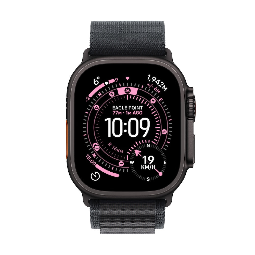 Apple Watch Ultra 3 GPS + Cellular 49mm černě titanové pouzdro s černým alpským tahem - M - bonami.click
