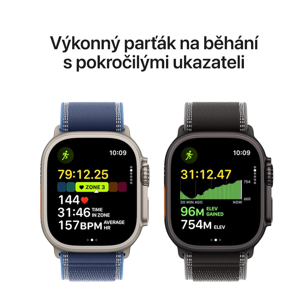 Apple Watch Ultra 3 GPS + Cellular 49mm přírodně titanové pouzdro s přírodně titanovým milánským tahem z titanu - L - bonami.click