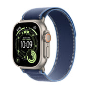 Apple Watch Ultra 3 GPS + Cellular 49mm přírodně titanové pouzdro s modře/jasně modrým trailovým tahem - S/M - bonami.click