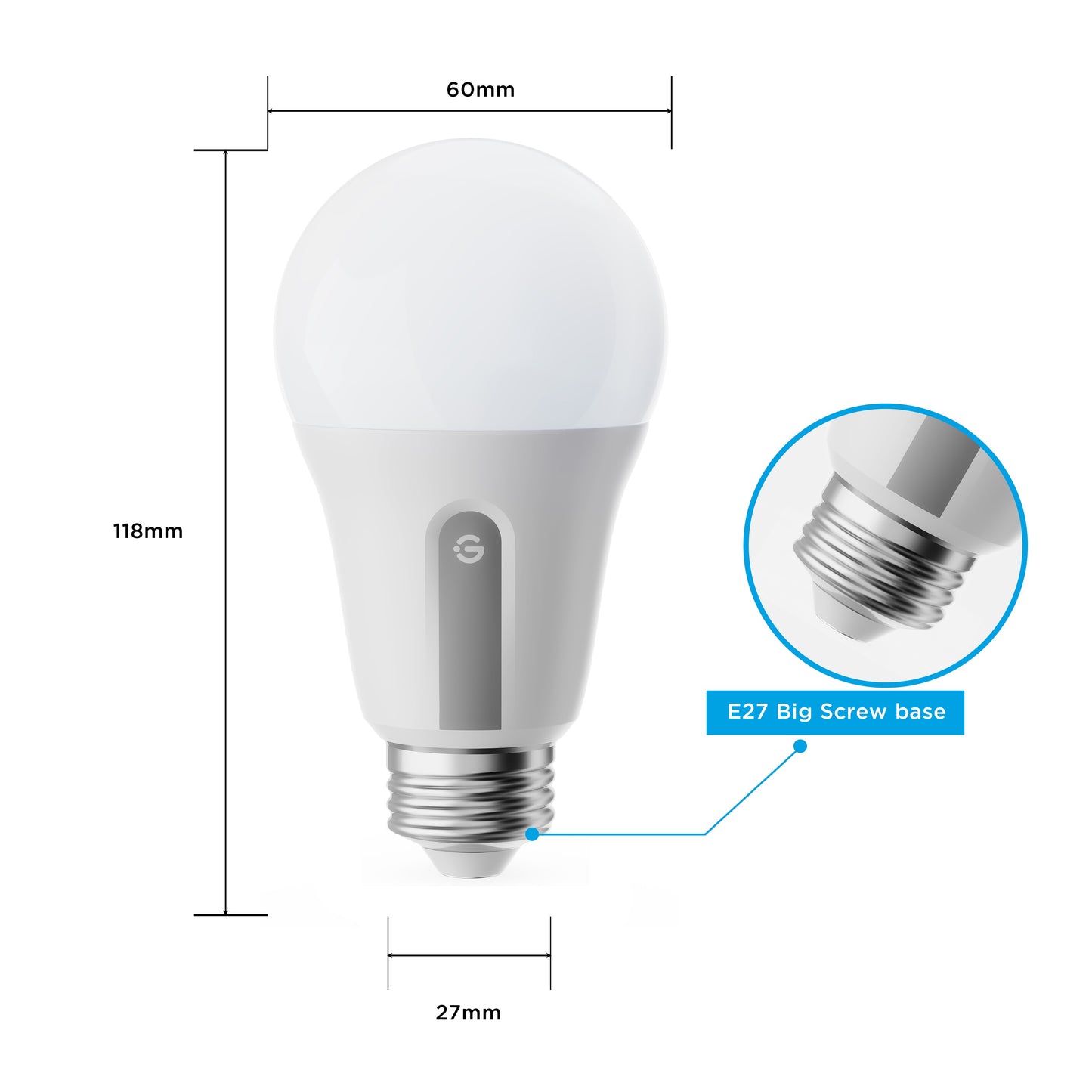 Chytré žárovky Govee Smart WW 9W E27 (2 ks)
