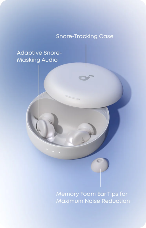 Bluetooth sluchátka Anker soundcore Sleep A30 - bílá - bonami.click