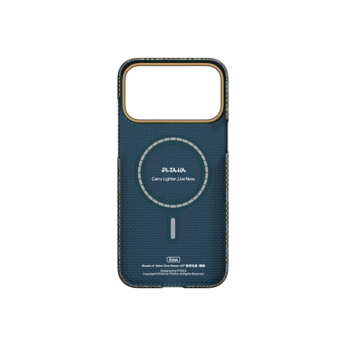 Kryt pro iPhone 17 Pro Pitaka Edge Case Breath of Veins Dive Green