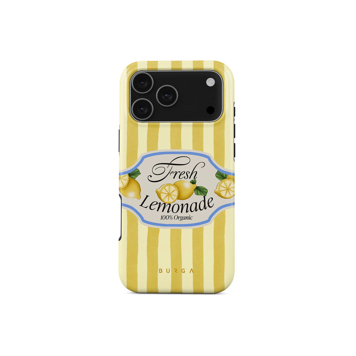 Kryt pro iPhone 17 Pro Max Burga Frizzante Tough MagSafe Case - žluté pruhy - bonami.click