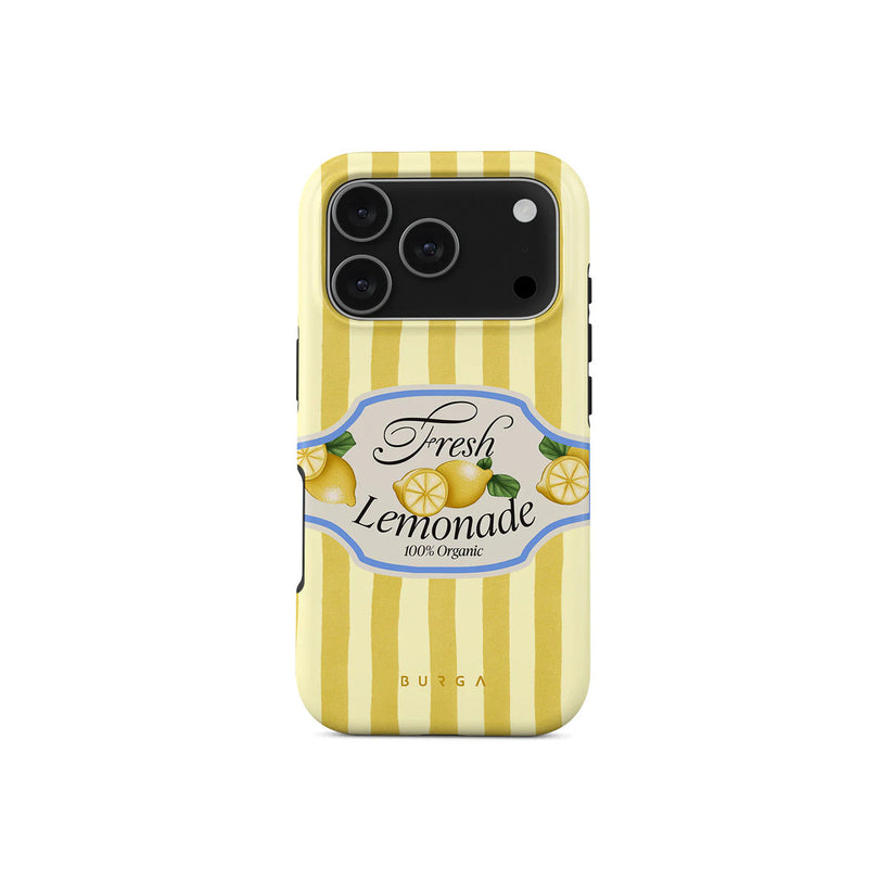 Kryt pro iPhone 17 Pro Burga Frizzante Tough MagSafe Case - žluté pruhy - bonami.click