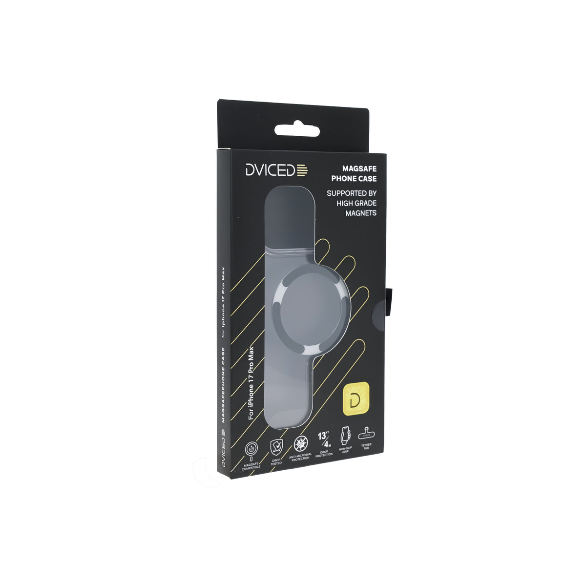 Kryt pro iPhone 17 Pro Max Dviced MagSafe Clear Case – černý - bonami.click