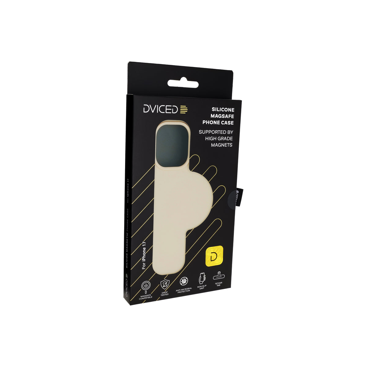 Kryt pro iPhone 17 Dviced Silicone MagSafe Case – béžový - bonami.click