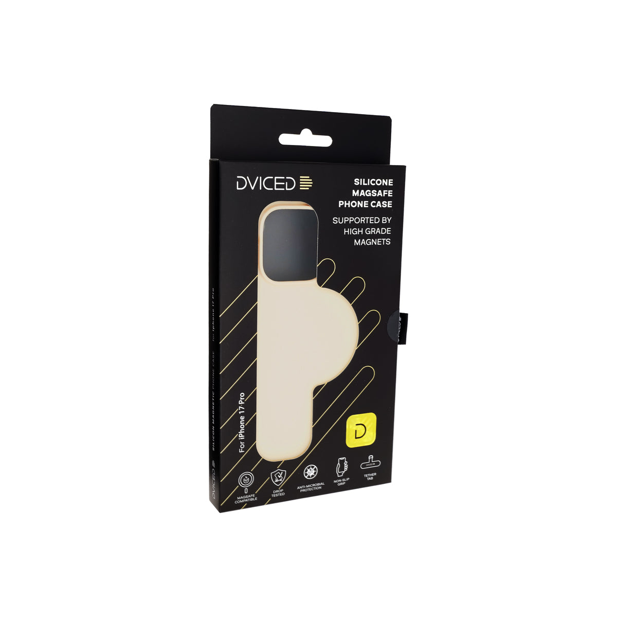 Kryt pro iPhone 17 Pro Dviced Silicone MagSafe Case – béžový - bonami.click