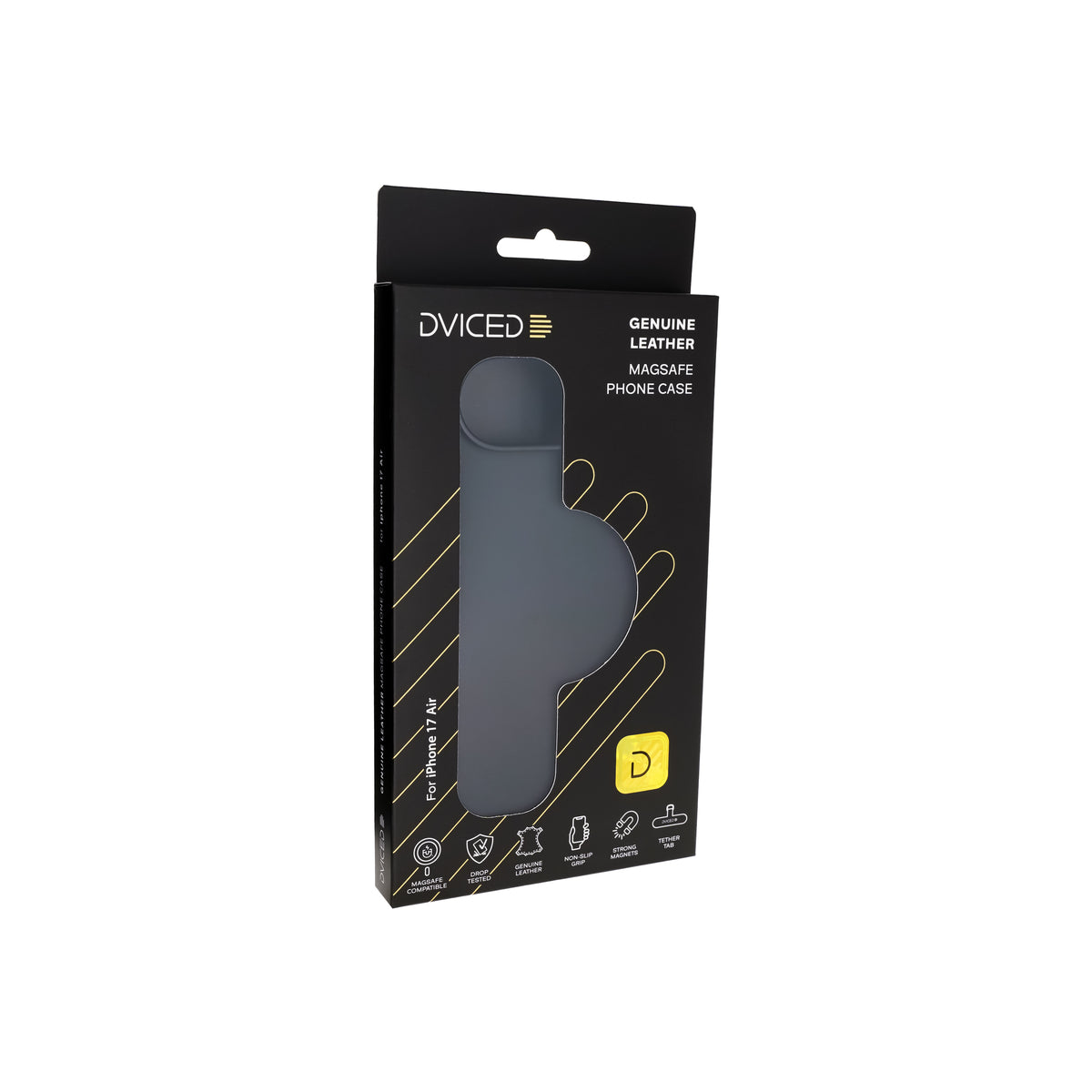 Kryt pro iPhone Air Dviced Leather MagSafe Case – černý - bonami.click