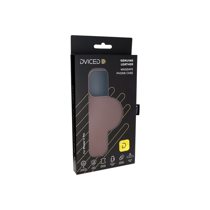 Kryt pro iPhone 17 Pro Dviced Leather MagSafe Case – hnědý - bonami.click