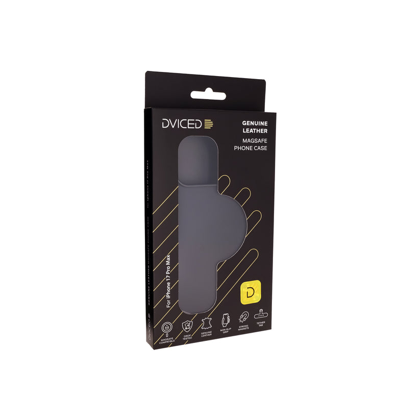 Kryt pro iPhone 17 Pro Max Dviced Leather MagSafe Case – černý - bonami.click