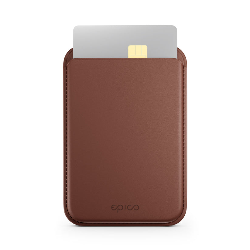 Magnetická peněženka Epico Mag+ Wallet - hnědá - bonami.click
