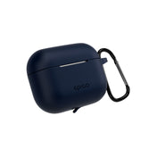 Silikonové pouzdro s karabinou pro AirPods Pro 3 Epico - tmavě modré
