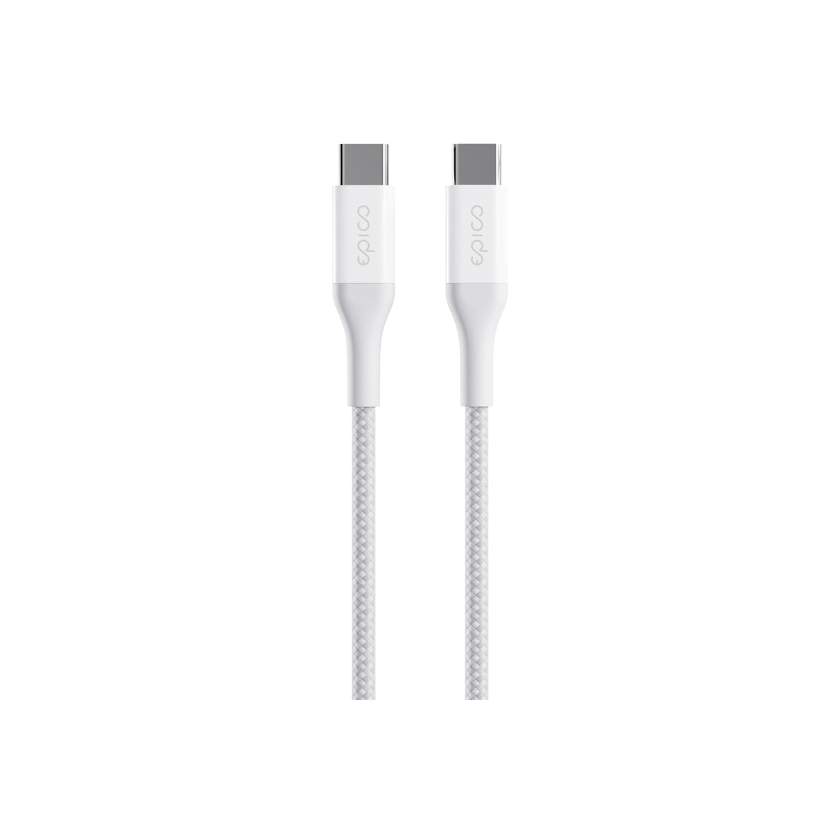 Opletený kabel Epico UltraLink USB-C na USB-C 1.2m EC32 - bílý